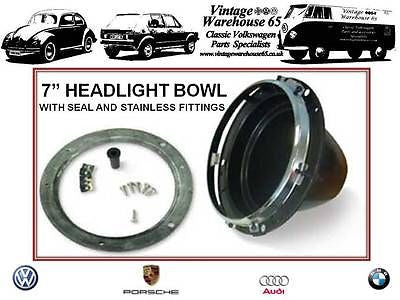 American Classic 7  Sealed Beam Halogen Conversion Headlight Bucket & Fittings Online now