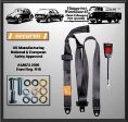 Jaguar E-Type 2+2 Coupe Front Static Non-inertia 3 Point Seat Belt Kit Fashion