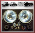 Austin Mini Xenon Halogen Headlight Sealed Beam Conversion Upgrade Kit With Trim Sale