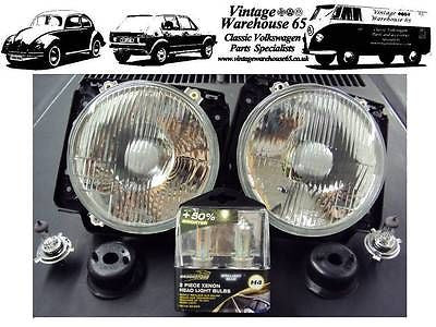 Volkswagen Golf Mk2 1.3 1.6 & Diesel 1983-1991 Xenon Halogen Upgrade Headlights on Sale