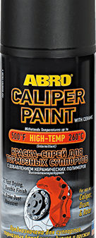 ABRO Black Caliper Paint with Ceramic CP-555 (MABRO097) For Cheap